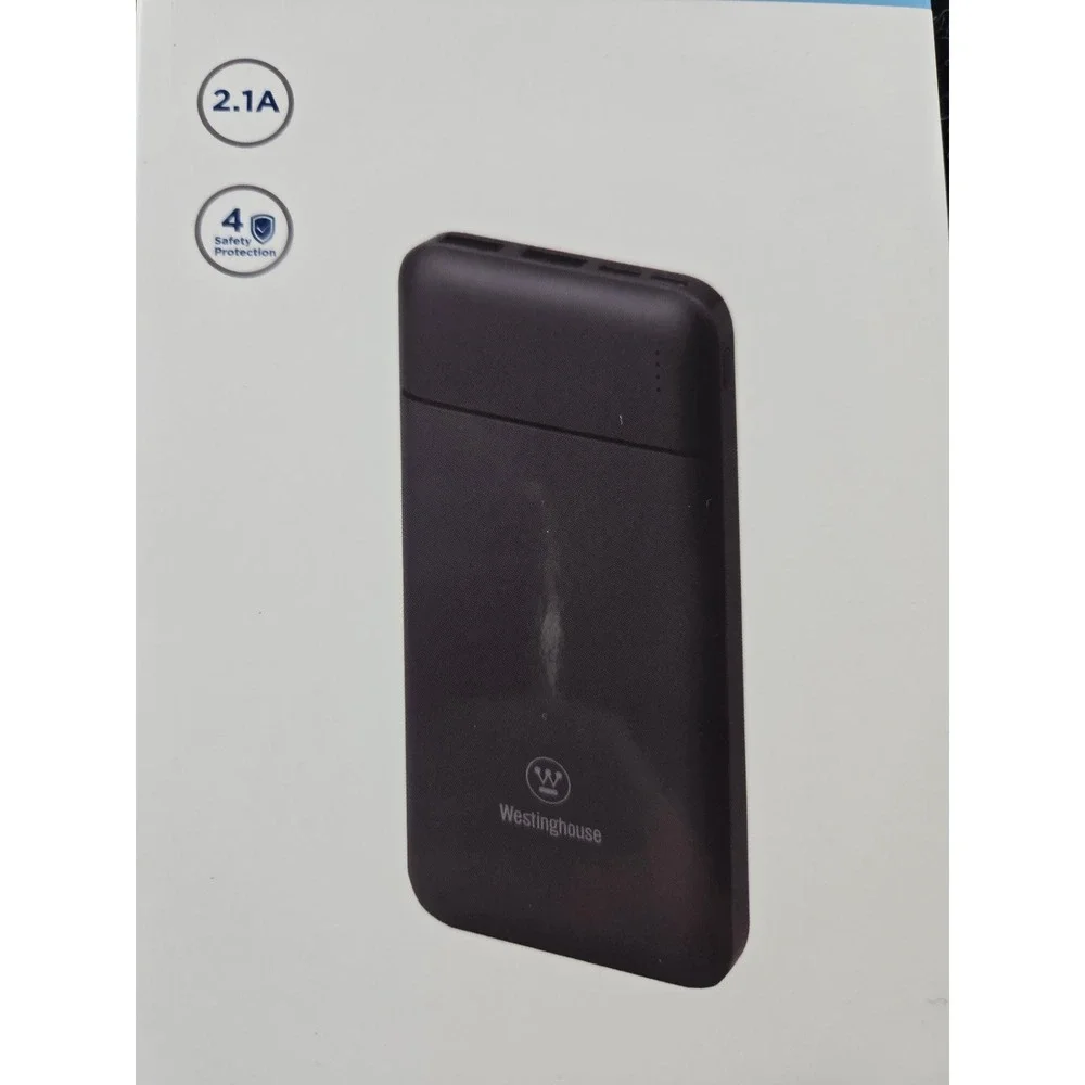 Westinghouse 10000mAh‎ Mobile Power Bank Dual USB Portable Charger WP726-100CBH